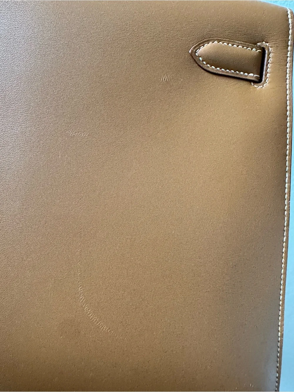 Hermes Kelly 32 Sellier Natural Chamonix GHW